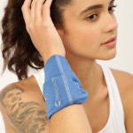 Unisex Blue Solid Bamboo Anti-Microbial Multipurpose Headband